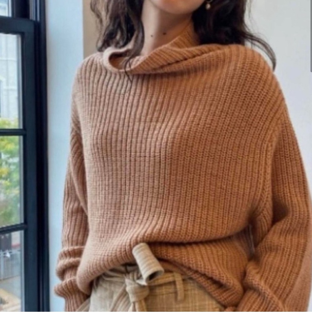 Aritzia/Wilfred Montpellier Merino Wool Waist Turtleneck